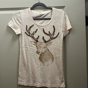 J Crew beaded tee